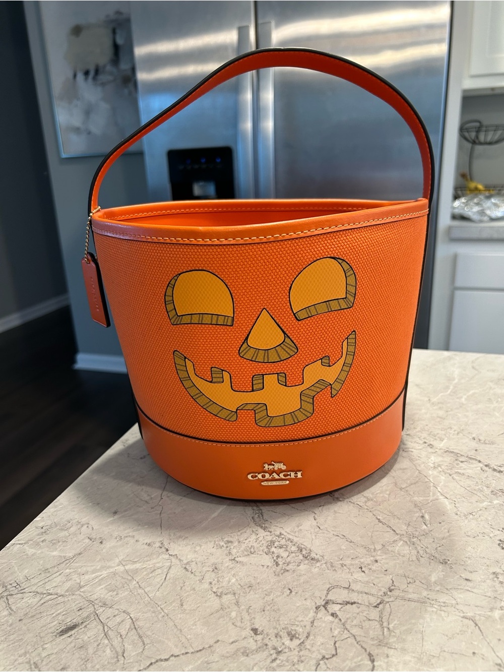 Coach Halloween Jack-o’-lantern Basket